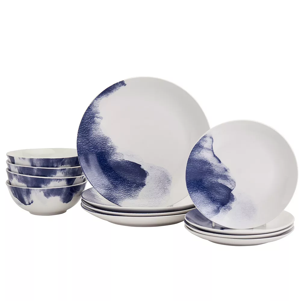 The Big One® Watercolor 12-pc. Dinnerware Set 1 The Big One® Watercolor 12-pc. Dinnerware Set