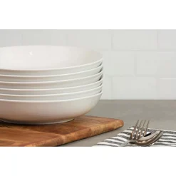 10 Strawberry Street Simply White 6-pc. Pasta/Dinner Bowl Set -Mikasa Sales 5959198 ALT10