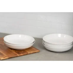 10 Strawberry Street Simply White 6-pc. Pasta/Dinner Bowl Set -Mikasa Sales 5959198 ALT11