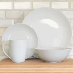 10 Strawberry Street Simply White 16-pc. Coupe Dinnerware Set -Mikasa Sales 5959209 ALT2