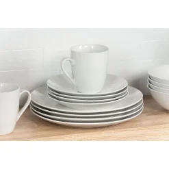 10 Strawberry Street Simply White 16-pc. Coupe Dinnerware Set -Mikasa Sales 5959209 ALT20