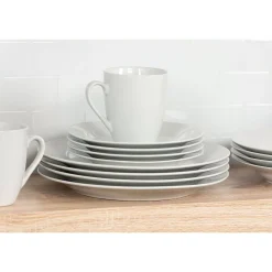 10 Strawberry Street Simply White 16-pc. Round Dinnerware Set -Mikasa Sales 5959210 ALT20
