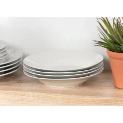 10 Strawberry Street Simply White 16-pc. Round Dinnerware Set -Mikasa Sales 5959210 ALT21