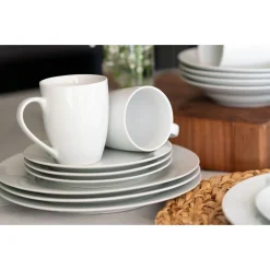10 Strawberry Street Simply White 16-pc. Round Dinnerware Set -Mikasa Sales 5959210 ALT22
