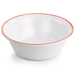 Martha Stewart Red Rimmed Fine Ceramic 16 Piece Dinnerware Set -Mikasa Sales 5959438 ALT3