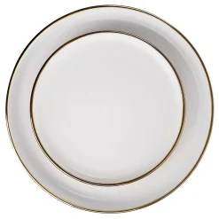 Elama Louis 16 Piece Stoneware Dinnerware Set In Matte Slate With Gold Rim -Mikasa Sales 5959446 ALT3