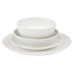 Elama Camellia 16 Piece Porcelain Double Bowl Dinnerware Set -Mikasa Sales 5959696 ALT2