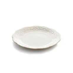 Elama Countess 16 Piece Embossed Double Bowl Stoneware Dinnerware Set In Ivory -Mikasa Sales 5959699 ALT3