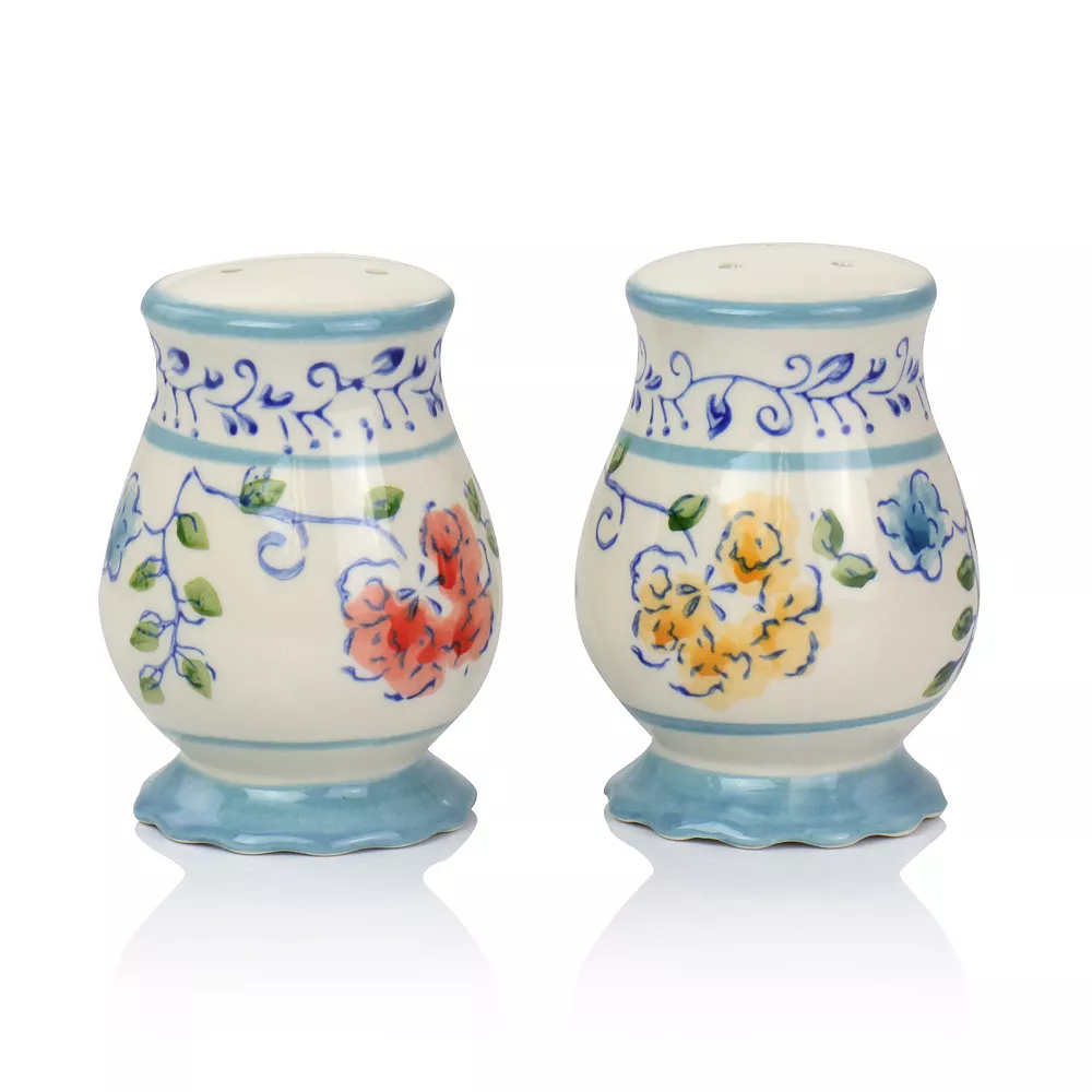 Gibson Elite Anaya 5 Piece Hand Painted Stoneware Table Accessory Set 2 Gibson Elite Anaya 5 Piece Hand Painted Stoneware Table Accessory Set - Image 2