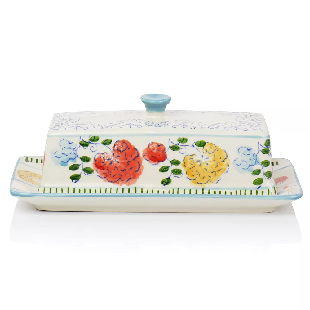 Gibson Elite Anaya 5 Piece Hand Painted Stoneware Table Accessory Set 4 Gibson Elite Anaya 5 Piece Hand Painted Stoneware Table Accessory Set - Image 4