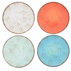 Elama Pryce 12 Piece Melamine Dinnerware Set In Assorted Colors -Mikasa Sales 5959749 ALT2