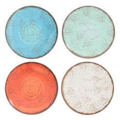 Elama Pryce 12 Piece Melamine Dinnerware Set In Assorted Colors -Mikasa Sales 5959749 ALT3