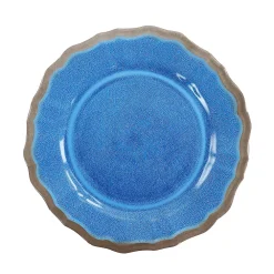 Elama Roma 12 Piece Melamine Dinnerware Set In Blue -Mikasa Sales 5959770 ALT3