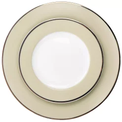 Martha Stewart Gibson Everyday Gold Rimmed 12 Piece Fine Ceramic Dinnerware Set 7 Martha Stewart Gibson Everyday Gold Rimmed 12 Piece Fine Ceramic Dinnerware Set -Mikasa Sales 5959887 ALT3