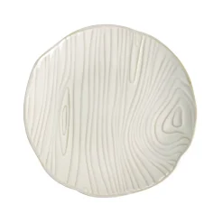 Martha Stewart Wood Pattern 12 Piece Stoneware Dinnerware Set In Off-White -Mikasa Sales 5959964 ALT3