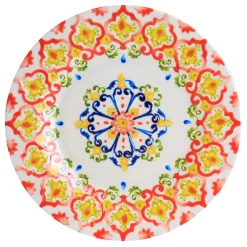 Laurie Gates California Designs Tamayo 12 Piece Melamine Dinnerware Set In Multi-Color -Mikasa Sales 5960729 ALT2