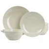 Martha Stewart 12 Piece Melamine Dinnerware Set In Taupe
