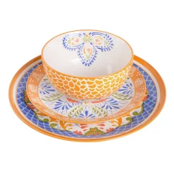 Laurie Gates Tierra Mosaic 12 Piece Round Stoneware Dinnerware Set In Assorted Designs 6 Laurie Gates Tierra Mosaic 12 Piece Round Stoneware Dinnerware Set In Assorted Designs -Mikasa Sales 5961063 ALT2