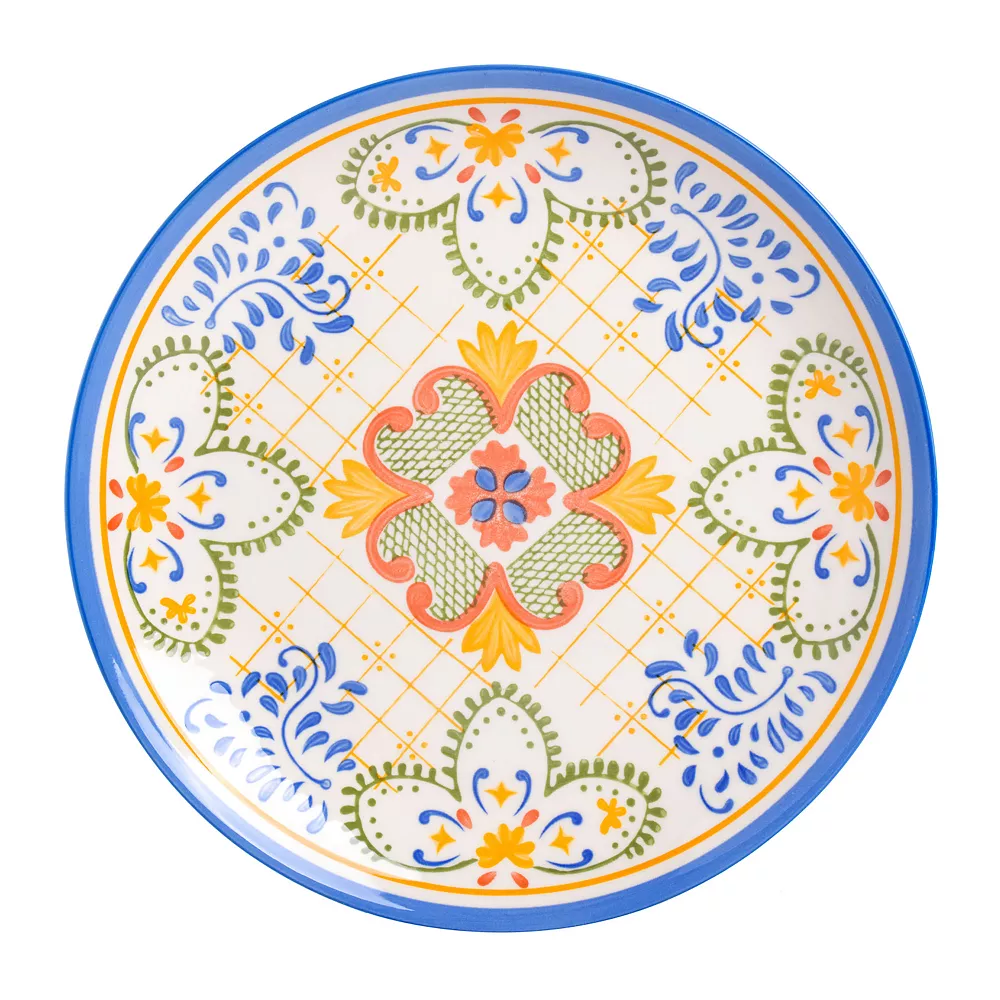 Laurie Gates Tierra Tile 12 Piece Round Stoneware Dinnerware Set In Assorted Designs 4 Laurie Gates Tierra Tile 12 Piece Round Stoneware Dinnerware Set In Assorted Designs - Image 4