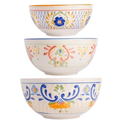 Laurie Gates Tierra 3 Piece Stoneware Nesting Bowl Set In Assorted Designs 6 Laurie Gates Tierra 3 Piece Stoneware Nesting Bowl Set In Assorted Designs -Mikasa Sales 5961133 ALT2