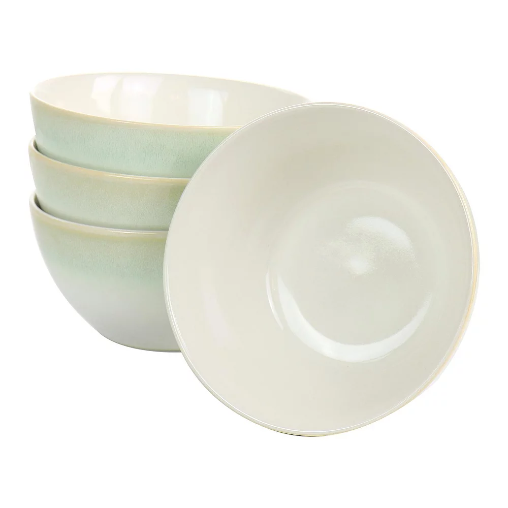 Martha Stewart 12 Piece Perry Street Piece Dinnerware Set With Green Trim 3 Martha Stewart 12 Piece Perry Street Piece Dinnerware Set With Green Trim - Image 3