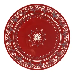 Gibson Elite Coloma 12 Piece Stoneware Dinnerware Set In Red -Mikasa Sales 5983510 ALT2