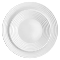 Gibson Ultra Patio 12 Piece Tempered Opal Glass Dinnerware Set In White -Mikasa Sales 5984294 ALT2
