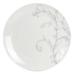 Martha Stewart Gibson Everyday 10.5 Inch Fine Ceramic 6 Piece Decorated Dinner Plates In White -Mikasa Sales 5990716 ALT3