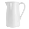 Martha Stewart Gibson Everyday 2.5 Quart Ceramic Pitcher In White