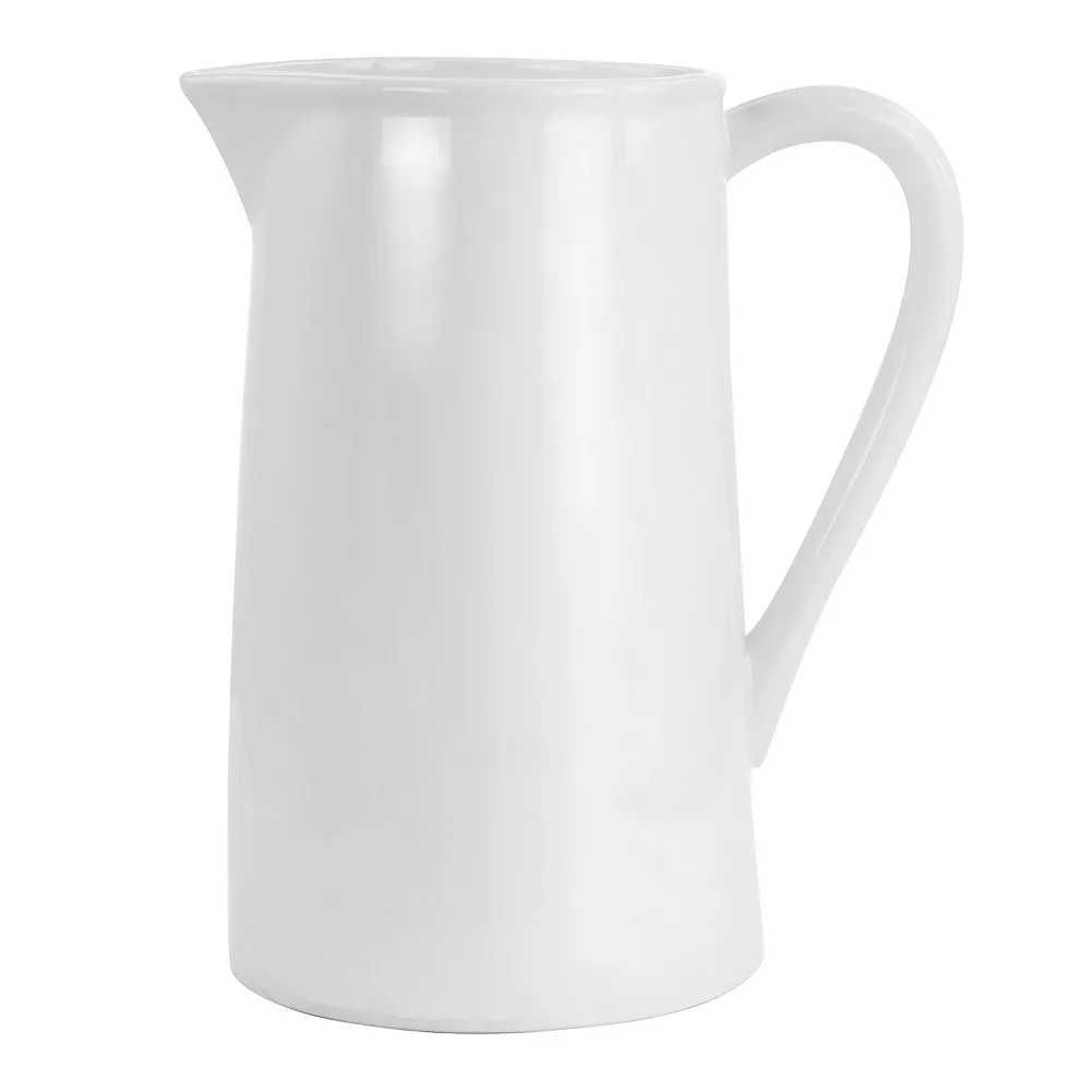 Martha Stewart Gibson Everyday 2.5 Quart Ceramic Pitcher In White 1 Martha Stewart Gibson Everyday 2.5 Quart Ceramic Pitcher In White