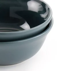 Martha Stewart Gibson Everyday Portillo 6 Piece 6.5 Inch Stoneware Bowl Set In Blue -Mikasa Sales 5990732 ALT2