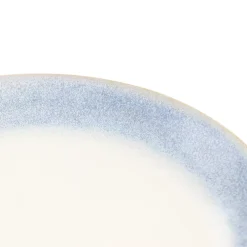 Martha Stewart Gibson Everyday Blue Rim 8.25 Inch 6 Piece Stoneware Salad Plate Set In Blue -Mikasa Sales 5990734 ALT3