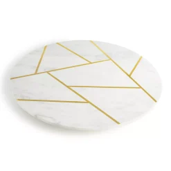 GAURI KOHLI Infinia Marble Lazy Susan 16"
