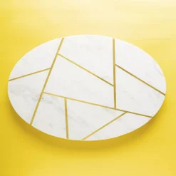 GAURI KOHLI Infinia Marble Lazy Susan 16" -Mikasa Sales 6005737 ALT2