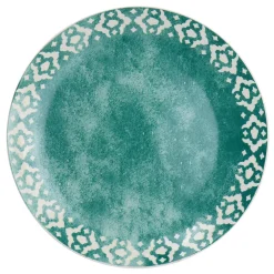 Spice By Tia Mowry Savory Saffron 18 Piece Fine Ceramic Dinnerware Set In Decorated Teal -Mikasa Sales 6034978 ALT2