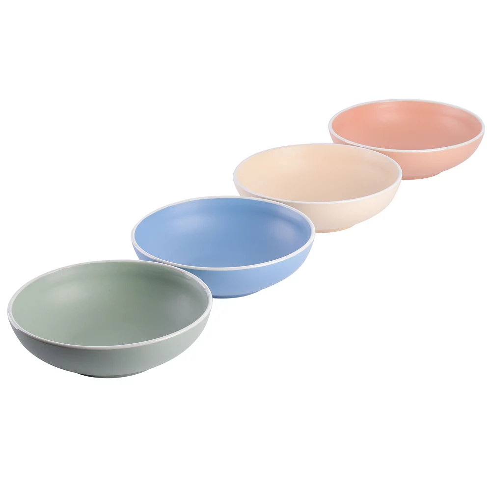 Spice By Tia Mowry Creamy Tahini 4 Piece Round Stoneware Dinner Bowl Set 2 Spice By Tia Mowry Creamy Tahini 4 Piece Round Stoneware Dinner Bowl Set - Image 2