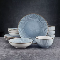 Pfaltzgraff Arlie Gray 12-pc. Dinnerware Set -Mikasa Sales 6068455 ALT3