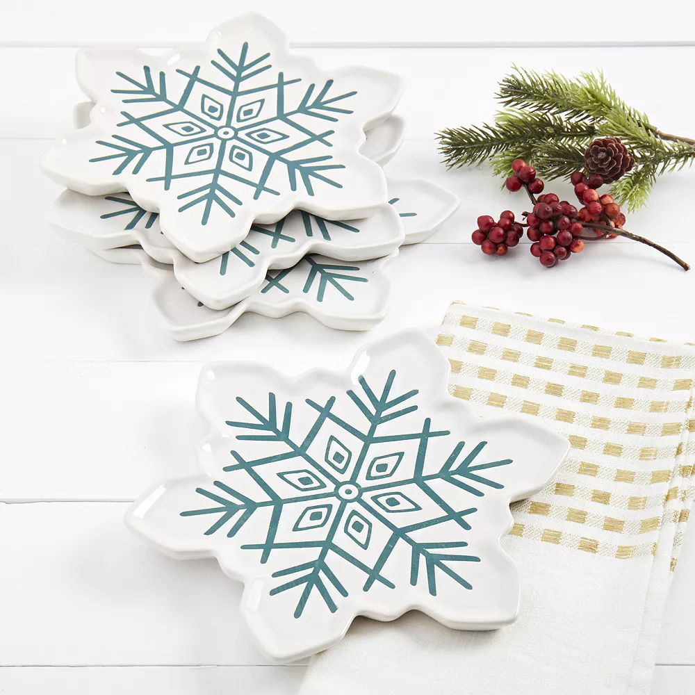Gallery 4-pc. Winter Forest Appetizer Plate Set 2 Gallery 4-pc. Winter Forest Appetizer Plate Set - Image 2