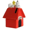 Gibson Home Peanuts Classical Dog House Snoopy And Woodstock Salt And Pepper Shaker Set