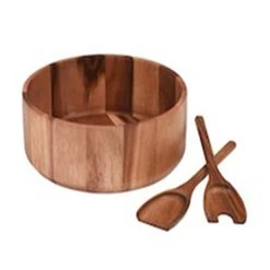 Kalmar Home X-Large Salad Bowl With Servers