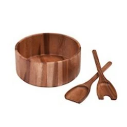 Kalmar Home Large Salad Bowl With Servers