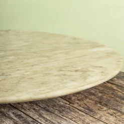 GAURI KOHLI Richmond Beige Marble Lazy Susan 16" -Mikasa Sales 6131617 ALT3