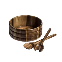 Kalmar Home Large Salad Bowl With Servers