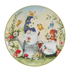 Certified International Garden Gnomes 4-pc. Dinner Plate Set 7 Certified International Garden Gnomes 4-pc. Dinner Plate Set -Mikasa Sales 6177429 ALT3
