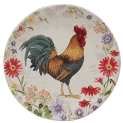 Certified International Floral Rooster 4-pc. Dinner Plate Set 6 Certified International Floral Rooster 4-pc. Dinner Plate Set -Mikasa Sales 6177474 ALT2