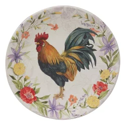Certified International Floral Rooster 4-pc. Dinner Plate Set 7 Certified International Floral Rooster 4-pc. Dinner Plate Set -Mikasa Sales 6177474 ALT3