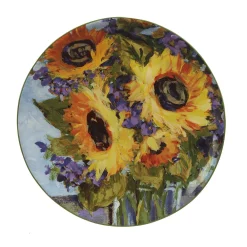 Certified International Sunflower Bouquet 4-pc. Salad Plate Set -Mikasa Sales 6177503 ALT2