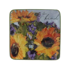 Certified International Sunflower Bouquet 4-pc. Canape Plate Set 7 Certified International Sunflower Bouquet 4-pc. Canape Plate Set -Mikasa Sales 6177508 ALT3