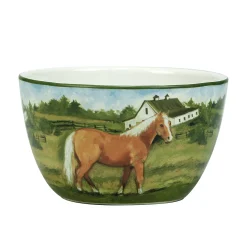 Certified International York Stables 4-pc. Ice Cream Bowl Set -Mikasa Sales 6177777 ALT2