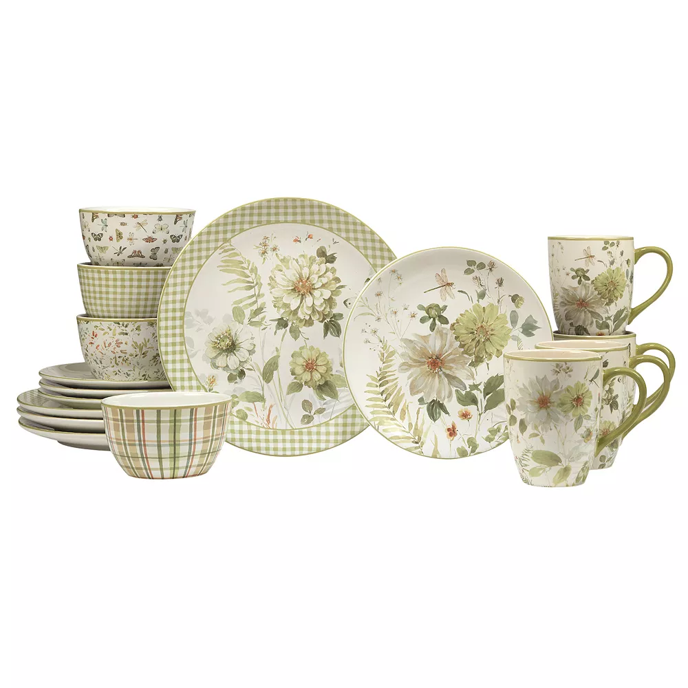 Certified International Green Fields 16-pc. Dinnerware Set 1 Certified International Green Fields 16-pc. Dinnerware Set